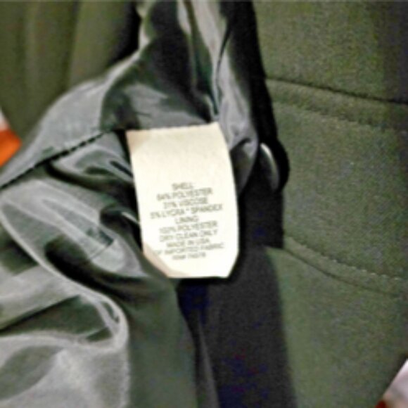 Cachè Womens Black Knit Single Button Blazer Slim Pant Suit Size 6 - Picture 4 of 7